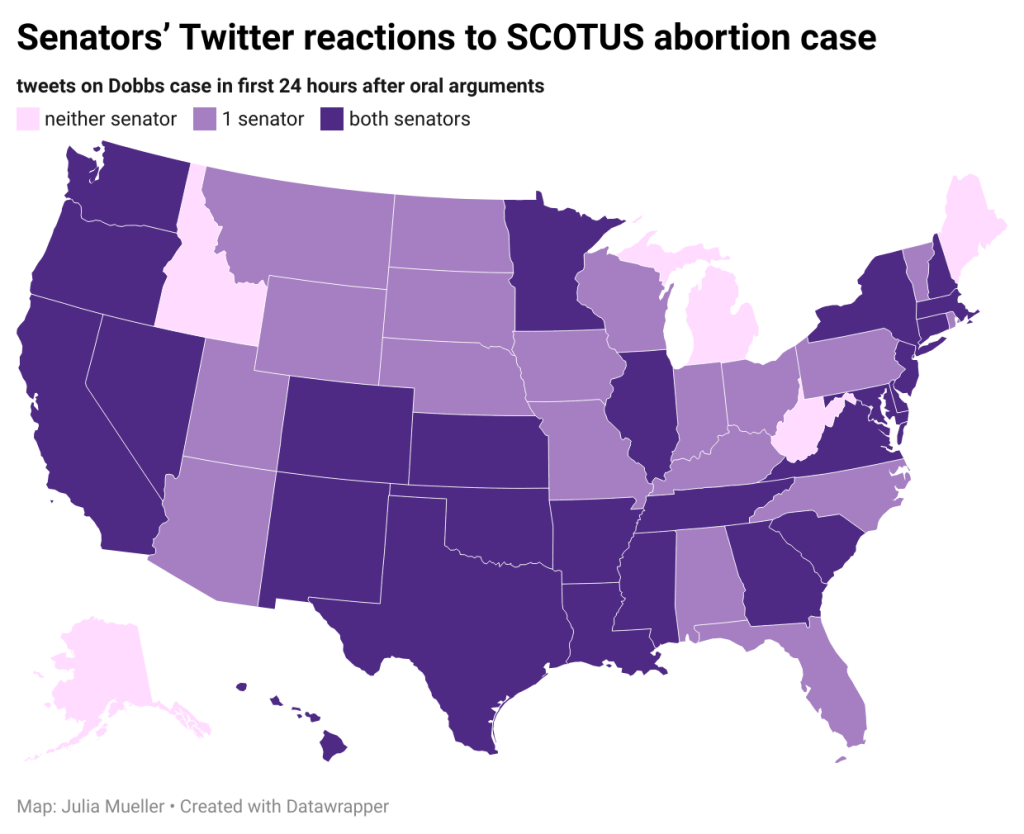 Senators react on Twitter to SCOTUS abortion&nbsp;case